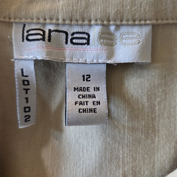 Lana Lee Elegant Tan Utility Jacket Size 12 - Picture 9 of 9
